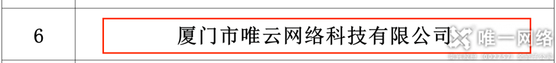 喜报 | 唯云网络成功入选厦门市第一批算力服务机构入库名单
